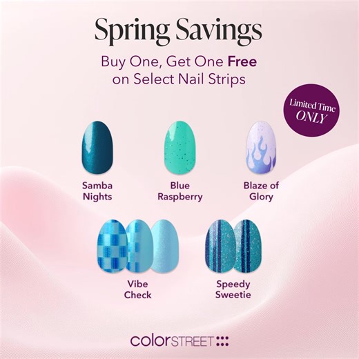 9K views · 70 reactions | For a limited time, buy one set of our fabulous nail strips and get another FREE! Whether you’re all about bold designs or classic styles, Color Street has something for everyone.  | Color Street | Facebook