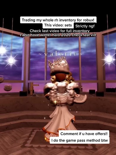 Tradition rh items for robux! on TikTok