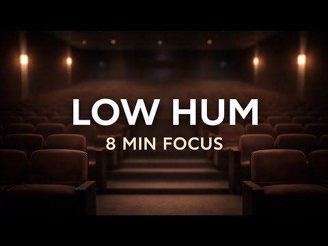 8 Minutes Low Hum Room Tone | Large Theatre Ambience for Focus & Calm
