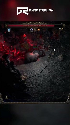 POE2 Druid – Bloodmass Corrupted Abomination Boss Fight #poe2