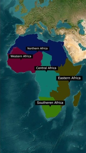 🌍 Africa Has 5 Major Regions