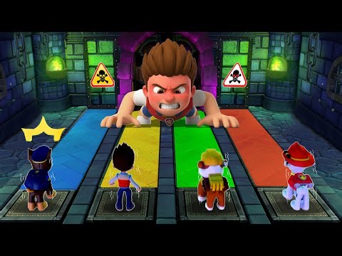 Mario Party 10 All Minigames - Chase Vs Ryder Vs Rubble Vs Marshall | Paw Patrol Championship
