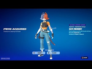 How To Get Cate Meowdy Skin FREE In Fortnite! (Unlocked LEGO Cate Meowdy Style)