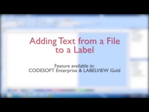 Create Ingredients Lists on Labels by Adding Text from a File