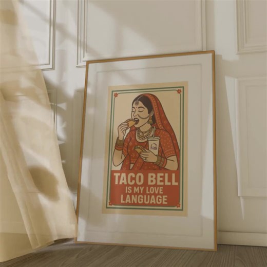 Funny Taco Bell Print: Retro Pop Art Kitchen Decor (digital Download) - Etsy