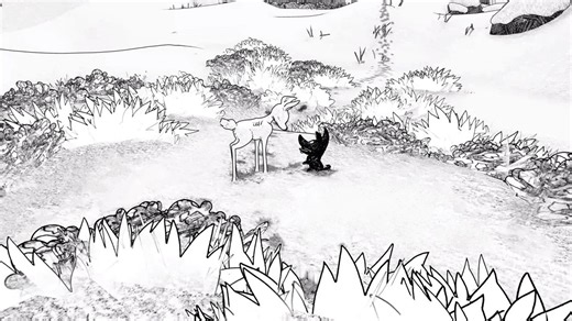 仔オオカミと子ジカが旅する2人協力プレイADV『Blanc』が開発中！Switch/PCで2023年2月に配信