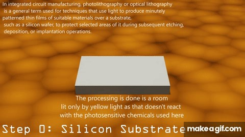 Basic Silicon Photolithography Animation on Make a GIF