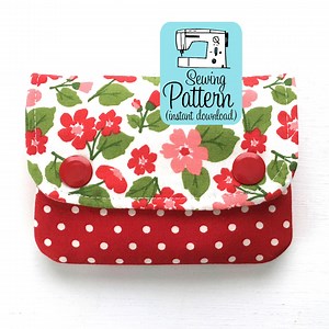 Two Pocket Mini Wallet Sewing Pattern: Beginner Friendly (PDF Download) - Etsy