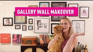 DIY Gallery Wall Makeover with Record-Listening Station