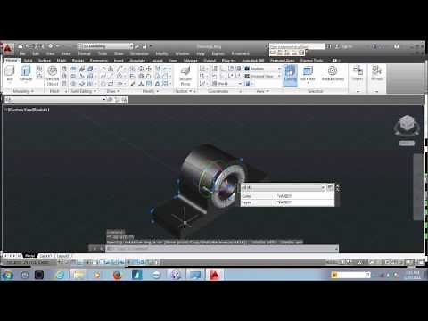 AutoCAD Tutorial 3D Modelling Bearing