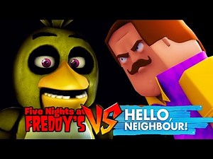 Minecraft - HELLO NEIGHBOUR VS FIVE NIGHTS AT FREDDY'S! (CHICA)