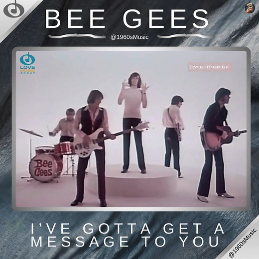 346K views · 10K reactions | Bee Gees - I've Gotta Get A Message To You Released as a single in 1968, it was their second number-one hit in the UK Singles Chart, and their first US Top 10 hit. 1960s Music | 1960s Music | Facebook