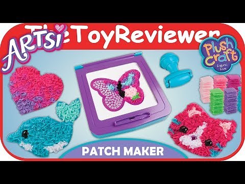 Artsi Fabric by Number Patch Maker Craft Kit Plush Orb Factory Unboxing Toy Review by TheToyReviewer