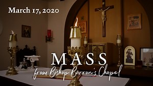 Friends, in an effort to continue the practice of our faith in these trying times, when many parishes have closed due to restrictions around the coronavirus, we invite you to join us online for daily Mass from my chapel. The celebrant will either be myself or Fr. Steve Grunow, the CEO at Word on Fire. You can find all the videos at https://wordonfire.org/daily-mass | Bishop Robert Barron