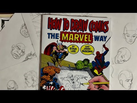 Drawing marvel characters using How to draw comics the marvel way! 📖✏️