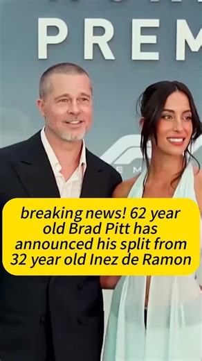 Celeb🐦 on Instagram: "Brad Pitt and Ines de Ramon have called it quits 💔 Follow for more celebrity news #BradPitt #InesDeRamon #CelebritySplit #HollywoodNews #CelebGossip #BreakingNews"