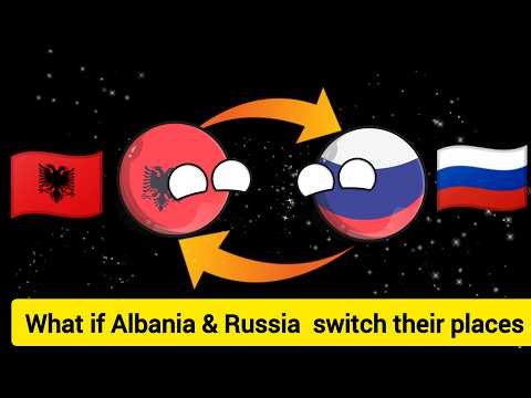 What if Albania and Russia switch their places #countryballs #albania #balkan #europe #russia