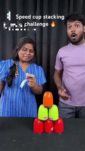 Speed Cup Stacking Challenge 🔥 Who Will Win?