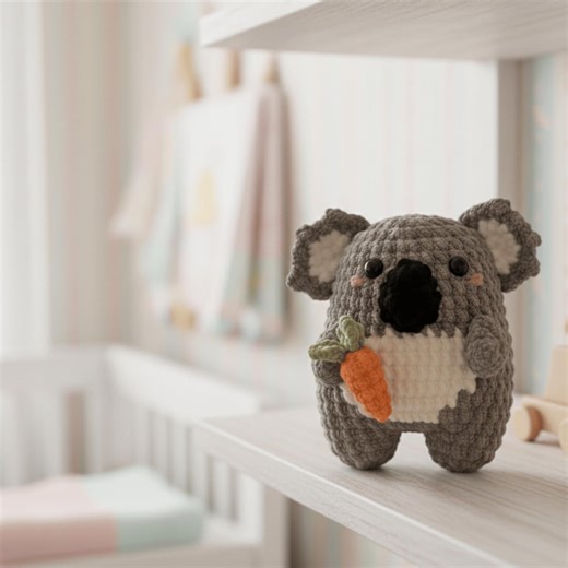 Amigurumi Pattern Koala PDF, Low Sew Crochet Pattern for Beginners, Instant Download Crochet Tutorial - Etsy