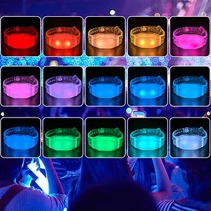 [Hot Item] LED Bracelets Custom Logo LED Wristbands for Events DMX/Remote Control Party LED Flashing Bracelet LED Wristband