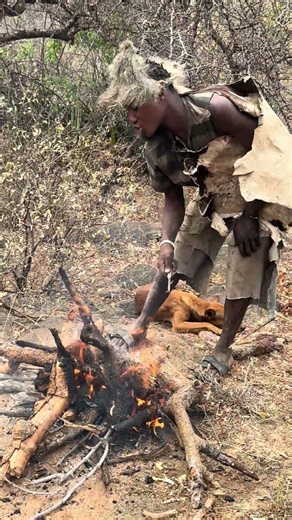 Hadzabe Hunters Show Ancient Fire Making Techniques | Forest Survival Documentary