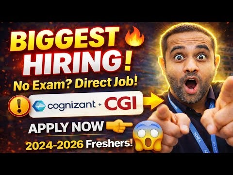 New Off Campus Hiring - cognizant, CGI & Ample Logic | Superset Hiring Drive | Batch 2026/25/24