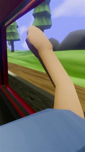 Road trips before cellphones were something else. #blenderanimation #lowpoly #3danimation #90s