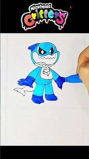 Drawing Maggie Mako from Nightmare Critters!