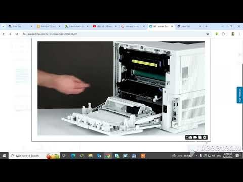 HOW TO remove paper jump HP printer