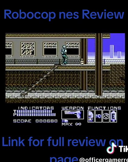 #police #nes #nintendo #80s #robocop #retrogramming #reviews #videogames #oldschool