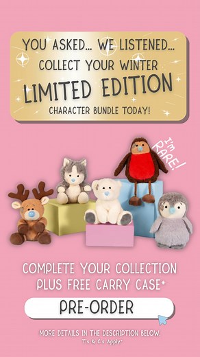 ❄️ Introducing the ULTIMATE Winter Limited Edition Bundle! ❄️ Get ready, collectors! This is THE bundle you’ve been asking for! Packed with some of our rarest and most-loved My Blue Nose Friends, it’s available for pre-order NOW - but only while stocks last! ⏳✨ 🔥 Our Winter Limited Edition Bundle includes 5 Winter characters: 🐺 #21 North the Husky 🦌 #22 Rufus the Reindeer 🐻‍❄️ #23 Salty the Polar Bear 🐧 #24 Cuddles the Penguin 🪶 #25 Rosie the Robin (Special Edition, the RAREST of them all!