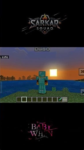 Minecraft sunset view feel the moment 🌄 #moments