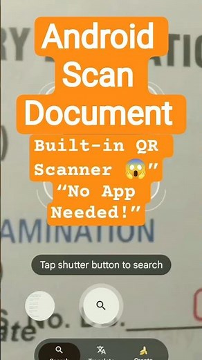 Android Built-in QR Scanner 😱 No App Needed! #shorts #shortcuts