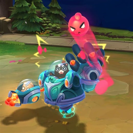 28K views · 328 reactions | Get you a golem that’s both a marvel of hextechnology AND several cats in a mech suit. 烙‍ Chibi Blitzcrank and Chibi Space Groove Blitzcrank are heading to TFT! | Teamfight Tactics | Facebook