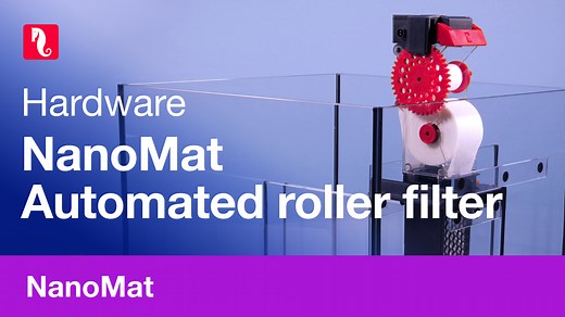 The NanoMat is a drop-in replacement for the filter socks in MAX NANO G2 systems, REEFER systems, and all standard 4” filter socks, and is a Plug & Play, fully automated roller filter that keeps your aquarium water crystal clear. For more information on the NanoMat, visit our website: https://bit.ly/3y2s8MS | Red Sea