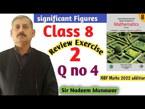 Class 8 Review Exercise 2 Q no 4 NBF Maths federal board New Book 2022 Sir Nadeem Munawar