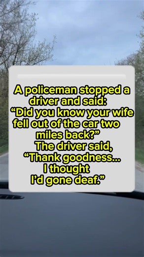 Driver’s Shocking Reply to Police 😂 Funny Joke Story