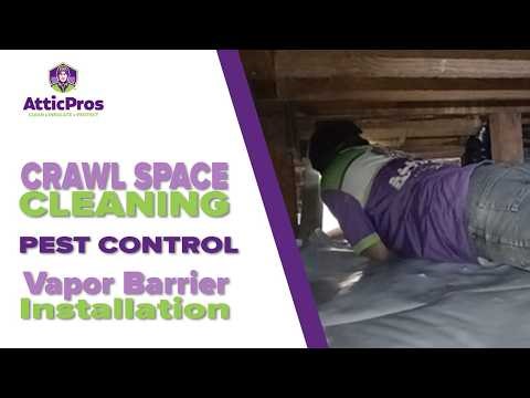 Crawl Space Cleaning | Vapor Barrier Installation | Rodent Control