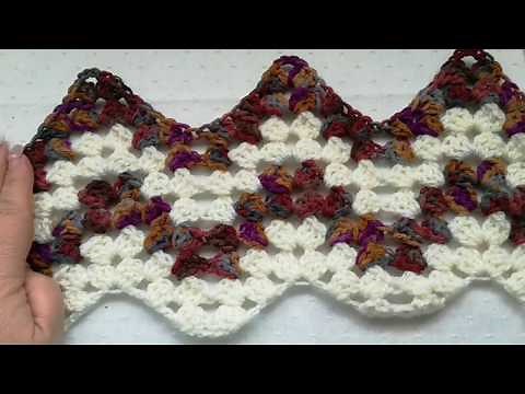 Granny ripple stitch easy crochet tutorial