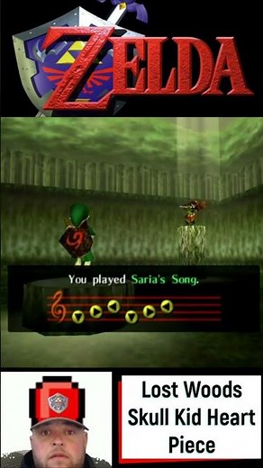 OOT Lost Woods Skull Kid Heart Container Piece