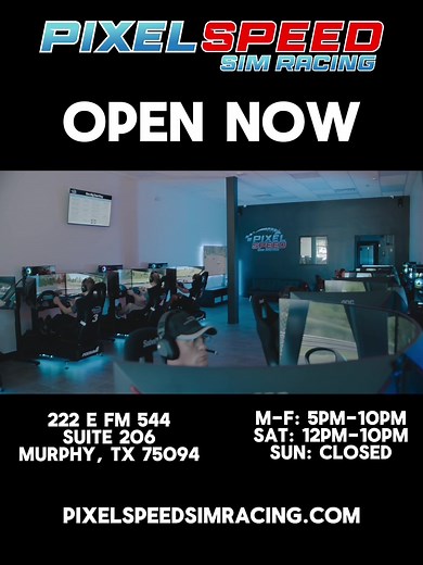 Pixel Speed Sim Racing Open in Murphy, TX!