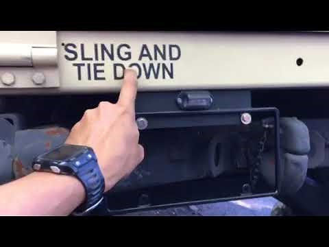 HMMWV (HUMVEE) LED License Plate Bracket Install