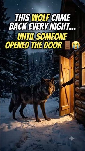🐺 Would you have opened the door? #WolfStory #AnimalStory #EmotionalStory #Wildlife #Wolf
