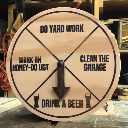 Weekend Decisions: Drink a Beer or Tackle the Chore Wheel