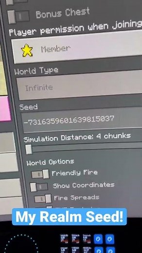 Riverrain123’s 1.19 Minecraft Realm Seed!