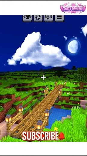 “Building a Survival-Friendly Wooden Bridge🌉🔥” #minecraft #minecraftbridge