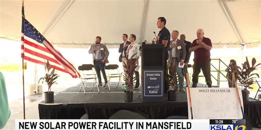 Groundbreaking at new solar power facility in Mansfield