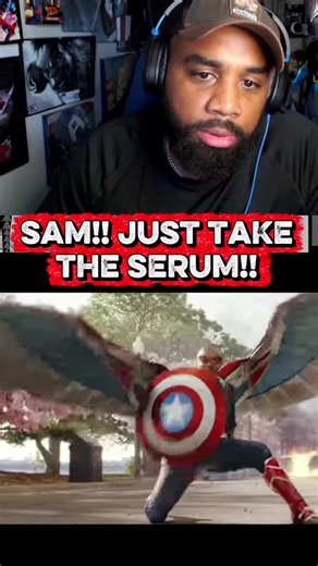 Sam just take the serum!! | red hulk