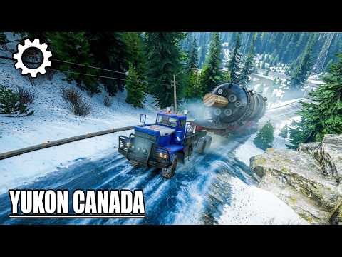 Yukon's Heaviest Load: Moving the Massive Oil Tank | SnowRunner Factory Reservoirs