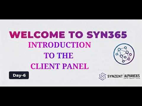INTRODUCTION TO THE CLIENT PANEL